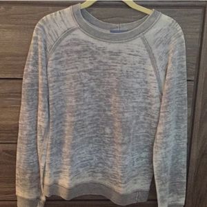 Monrow Vintage Burnout grey longsleeve shirt grey